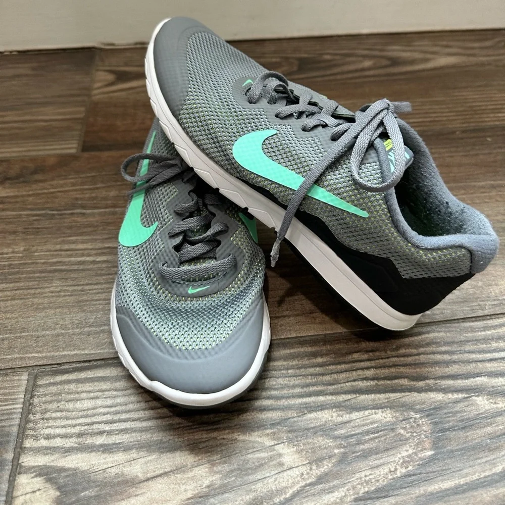 Nike Gray and Teal Athletic Sneakers